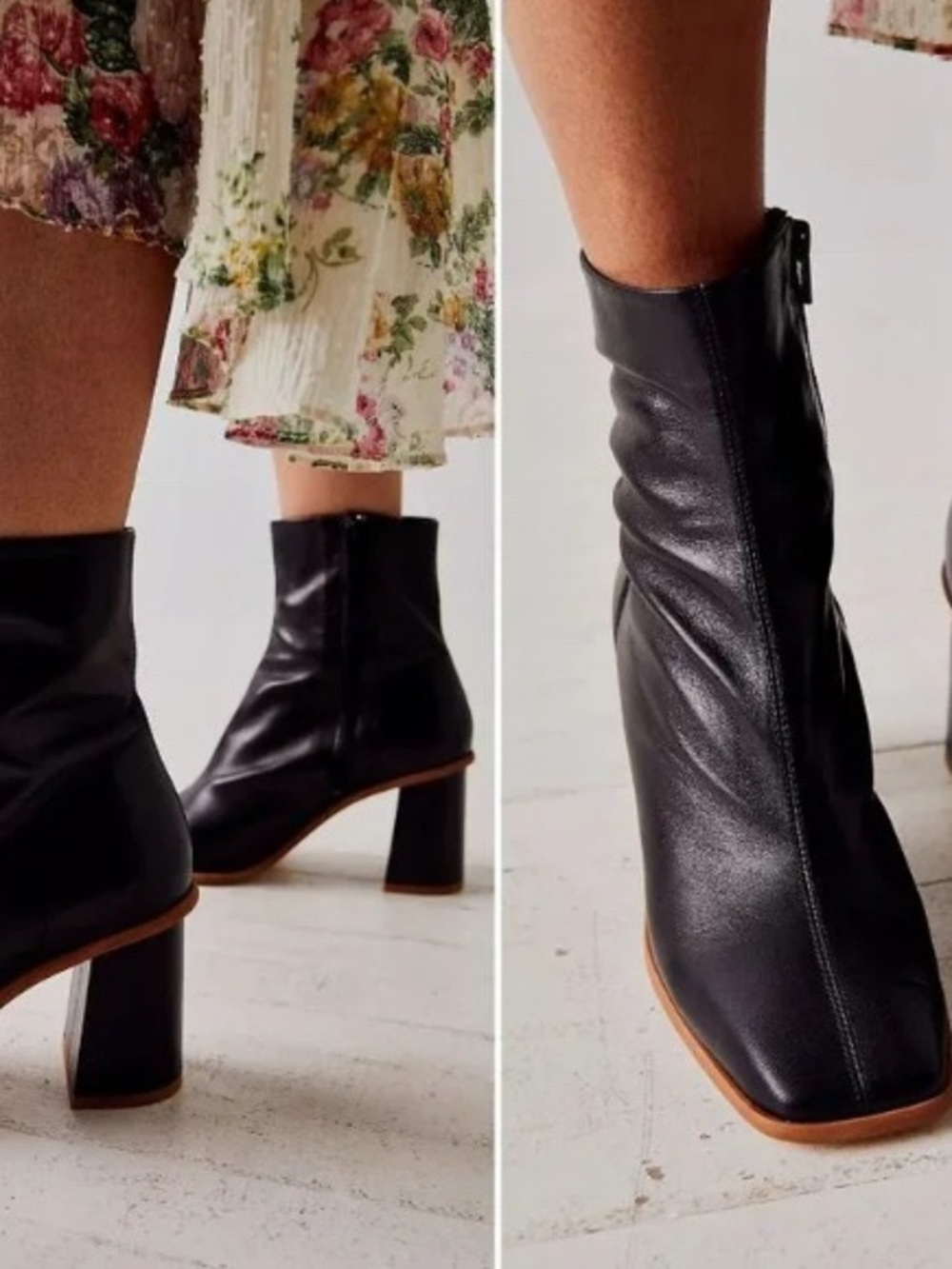 FREE PEOPLE Sienna Square Toe Ankle Boots - Picture 2 of 7